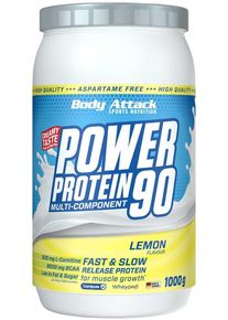 Body Attack Sports Nutrition Body Attack Power Protein 90, 1000 g Dose, Lemon