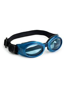 Doggles Orginalz Sonnenbrille für Hunde, L, blau metallic