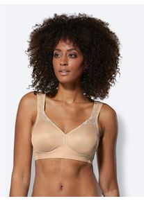 Miss Mary Of Sweden Dames Minimizer-beha zonder beugel in beige ,maat 85E, Witt, 46% Polyamide, 39% Polyester, 15% Elastan
