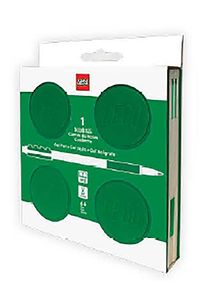 Euromic LEGO® Locking Notebook w/Gel Pen (box) 192p GREEN