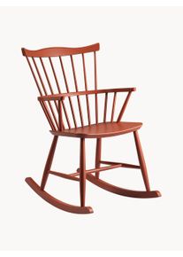 FDB Møbler FDB Møbler Handmade Beech Wood Rocking Chair J52G Terracotta Solid wood, Wood B 73 x D 56 cm