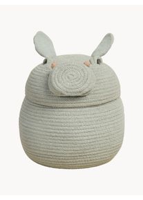 Lorena Canals Förvaringskorg Henry Flodhästen med Lock, handgjord Grön Bomull Ø 25 x H 30 cm