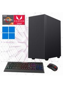 Gamemax PC »Multimedia-PC Edge« Windows 11 in schwarz