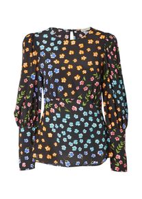 Oasis Kvinnor Blus blandade f&auml;rger / svart Storlek 12