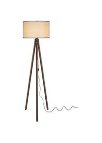 lux.pro Stehleuchte Guildford , Creme , Textil , E27 , 37x136x37 cm , Lampen & Leuchten, Innenbeleuchtung, Stehlampen