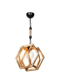 lux.pro Hängeleuchte Cheltenham , Holz , E27 , 30x68x30 cm , Lampen & Leuchten, Innenbeleuchtung, Hängeleuchten, Pendelleuchten