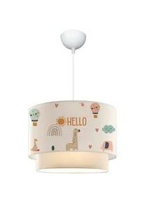lux.pro Hängeleuchte Lurgan , Textil , E27 , 30x70x30 cm , Lampen & Leuchten, Kinderzimmerlampen