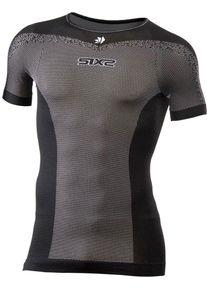 Sixs TS1L BT, koszulka funkcyjna shortsleeve unisex , kolor: Czarny/Ciemnoszary , rozmiar: XS/S