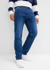 Fodrade jeans med stretch och res&aring;rlinning Straight - bl&aring; - storlek 58 - bonprix