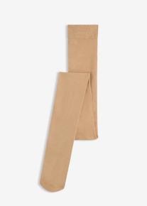 Strumpbyxa med &aring;tervunnen polyamid (30 den) - beige - storlek 56/58 (3XL) - bonprix