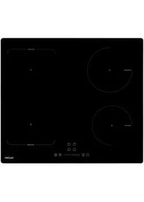 Mican Induktionskochfeld , Schwarz , Glas , 59x5.5x52 cm , Kindersicherung, Sicherheitsabschaltung, Restwärmeanzeige je Kochzone, Brückenfunktion, Timerfunktion , Küchen, Küchenelektrogeräte, Kochfelder