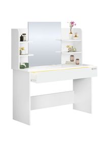 Casaria Make-up Tafel Lucia Wit 140x110x40cm