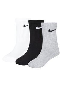 Nike Sportswear , Kinder , Socken »NHN NIKE BASIC PACK CREW 3PK« 3 Stk. tlg. für Kinder , WHITE / DK GR , 23/26,5 (5) , 23/26,5 (5) , Socken...