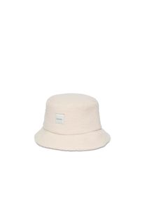 Calvin Klein, Damen, Fischerhut &raquo;BOUCLE w PATCH BUCKET&laquo; Perfekt f&uuml;r den Alltag, BIRCH SHERPA, BIRCH SHERPA, Bucket Hat von Calvin Klein