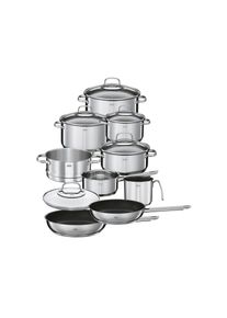 R&ouml;sle R&Ouml;SLE , Topf-Set &raquo;ELEGANCE&laquo; Set, Bratentopf 20cm, Kochtopf 16/20/24 cm, Kasserolle 16cm, Pfanne 24/28cm, 14 Stk. tlg. Edelstahl 18/10 ,...
