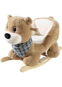 Heunec , Schaukeltier »Schaukelbär« , hellbraun/weiß