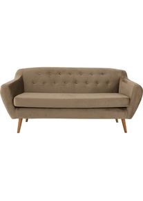 Home Affaire , 3-Sitzer »Renne« mit Heftung im Rücken im skandinavischem Stil , beige