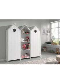 Vipack, Jugendzimmer-Set &raquo;Casami, best. aus 2 Schr&auml;nken mit Dreht&uuml;r, 1 Regalschrank, TOP modern&laquo;, Wei&szlig;, Wei&szlig;