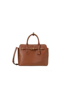 Marc O'Polo Accessories , Shopper »GIGI« Aktentasche, Businesstasche, mit abnehmbarem Lederanhänger , cognac