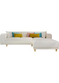 OTTO home , Ecksofa »Maroon L-Form« in skandinavischem Design, mit losen Kissen , beige