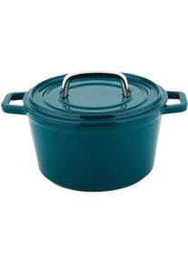 CS SOLINGEN Carl Schmidt Sohn , Fleischtopf &raquo;Alpen&laquo; Gusseisen , petrol