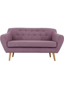 Home Affaire , 2-Sitzer »Renne« mit Heftung im Rücken im skandinavischem Stil , lila