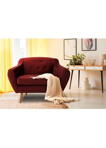 Home Affaire , Sessel »Renne« mit Heftung im Rücken im skandinavischem Stil , bordeaux