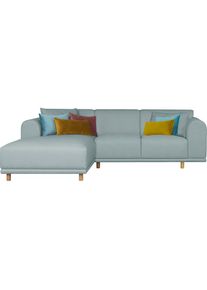 OTTO home , Ecksofa »Maroon L-Form« in skandinavischem Design, mit losen Kissen , petrol