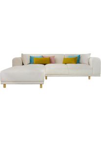 OTTO home , Ecksofa »Maroon L-Form« in skandinavischem Design, mit losen Kissen , beige