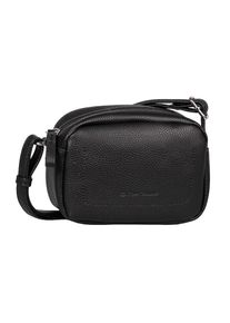 Tom Tailor , Handtasche »Elis« aus weich gekörntem Lederimitat auffällige Ziernaht und feinem Logo , schwarz