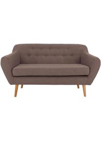 Home Affaire , 2-Sitzer »Renne« mit Heftung im Rücken im skandinavischem Stil , braun