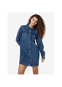 Noisy may , Jeanskleid »NMNEW SIGNE L/S DENIM DRESS VI002MB LX« Brusttaschen , Medium Blue Denim , N-Gr , M (38) -N-Gr , M (38) , Kurzes Kleid von...