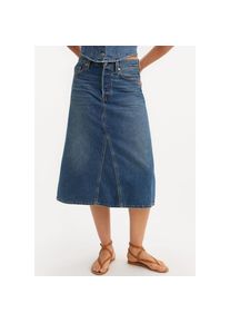 Levi's Levi's , Jeansrock »HR A LINE DECON SKIRT« in trendy Midi-Länge mit ausgefranster Kante , MID MORNING , 25 , 25 , Jeansrock HR A LINE DECON SKIRT...