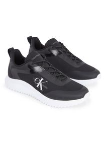 Calvin Klein Jeans , Damen , Sneaker »EVA RUNNER LOW LACE ML MIX« , Freizeitschuh, Halbschuh, Schnürschuh, mit CK-Logoemblem , schwarz-weiß , 46 ,...
