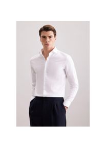 Seidensticker, Herren, Businesshemd &raquo;Schwarze Rose&laquo; Shaped 1/1 Kentkragen Gestreift, wei&szlig;, normale &Auml;rmell&auml;ngen, L (41) -normale &Auml;rmell&auml;ngen, wei&szlig;, 