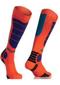 Acerbis MX Impact, socks kids , color: Neon-Orange/Blue , size: L/XL