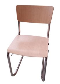 S 43 ST Tube d'acier Classique Pi&eacute;tement luge CH&Ecirc;NE VERNIS CLAIR Thonet OFFRE SPECIALE