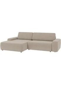 S-Style Möbel Ecksofa Lopez Beige Samt-Stoff , Textil , Echtholz,Buche, Birke , Füllung: Silikon,Polyetherschaumkern , Eckteil, L-Form,L-Form , 264x162 cm , Blauer Engel, FSC Mix, Oeko-Tex®, Hergestellt in Europa , Wohnzimmer, Sofas & Couches, Wohnlandschaften, Ecksofas