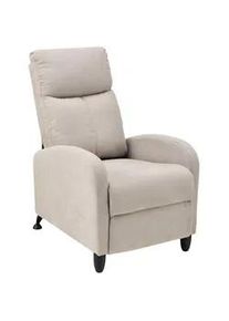 [en.casa] Polstersessel Bregenz Textil Braun , 60x102x92 cm , Wohnzimmer, Sessel, Polstersessel