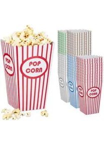 Relaxdays 50Xpopcorntüten , Multicolor , Wellpappe , 10.5x16x10.5 cm , Dekoration