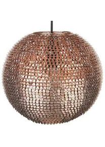 Beliani Hängeleuchte Seine 30/30/142 cm , Kupferfarben , Metall , E27 , 30x142x30 cm , Lampen & Leuchten, Innenbeleuchtung, Hängeleuchten, Pendelleuchten