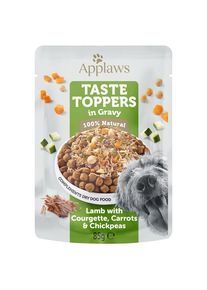 12x85g Taste Toppers i s&aring;s Lamm, mor&ouml;tter, zucchini & kik&auml;rtor Applaws v&aring;tfoder hund