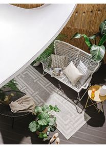 Tapis poil ras de couloir extérieur & intérieur Bronco Gris 80x250 cm - Tapis poil court design moderne pour salon