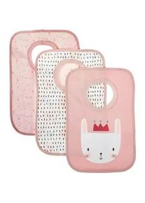 My Baby Lou Lätzchen , Rosa , Textil , 3-teilig , Animalprint , 25x38 cm , AZO-frei , Schlafen, Babytextil-Kollektionen