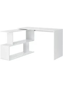 [en.casa] Schreibtisch Arendal , Weiß , Holzwerkstoff , Rechteckig,Rechteckig , 120x76.5x50 cm , Büromöbel, Schreibtische, Schreibtischkombinationen