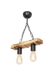 lux.pro Hängeleuchte Hemel , Metall, Holz , E27 , 34x44x10 cm , Lampen & Leuchten, Innenbeleuchtung, Hängeleuchten, Pendelleuchten