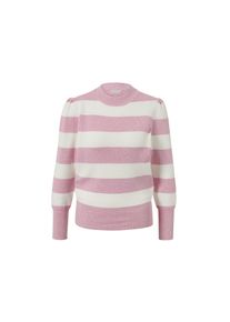 Tchibo - Női puffos ujjú pulóver - nő - méret XL 48/50 - fehér/csíkos