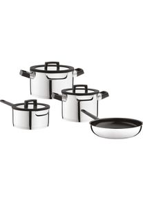 BergHOFF Essentials Uqonic Downdraft 7-delig pannenset, Pfanne + Kochtopf, Silber