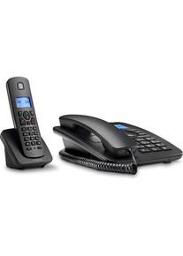 Motorola C4201 Analoges/DECT-Telefon Anrufer-ID Schwarz, Telefon, Schwarz