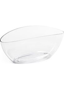 Lamela, Blumentopf, Flowerpot 633, plastic, Ø 35 x 15 cm, transparent (15 cm)